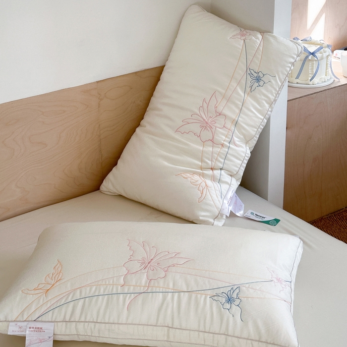 91家纺网 家纺一手货源 找家纺 （总）伟邦枕芯 2025新款蚕丝蝶梦枕枕头枕芯