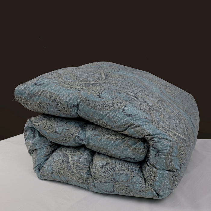 91家纺网 家纺一手货源 找家纺 卡迪亚家纺 2025新款米兰达白鹅被469羽魅系列被子被芯 羽魅蓝