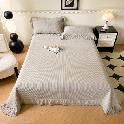 91家纺网 家纺一手货源 找家纺 （总）上喜2025新款韩国全棉砂洗床盖系列