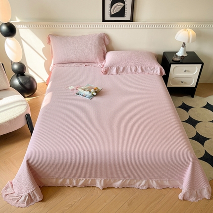 91家纺网 家纺一手货源 找家纺 （总）上喜2025新款韩国全棉砂洗床盖系列