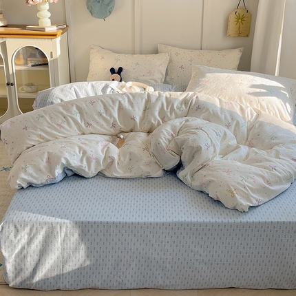 91家纺网 家纺一手货源 找家纺 （总）瑞莱 2025春季全棉印花萌趣系列四件套