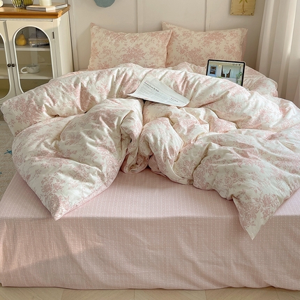 91家纺网 家纺一手货源 找家纺 （总）瑞莱 2025春季全棉印花萌趣系列四件套