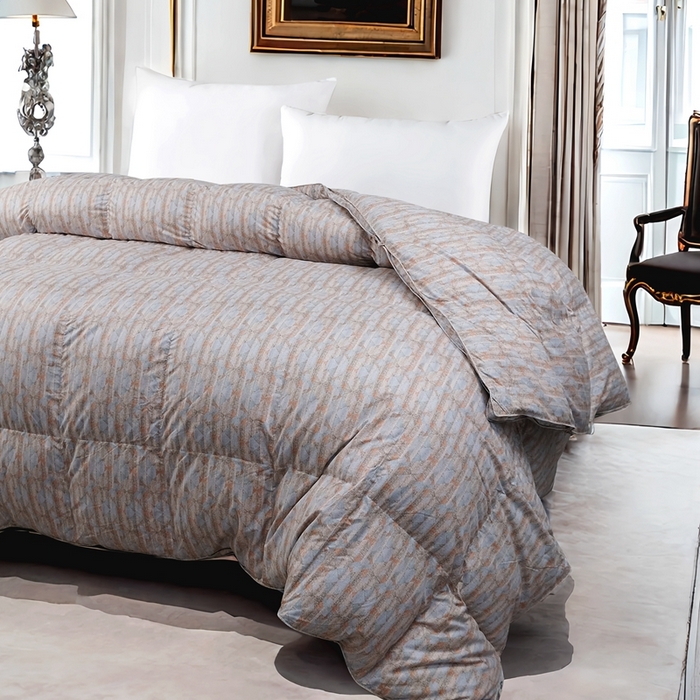 91家纺网 家纺一手货源 找家纺 卡迪亚家纺 2025新款米兰达白鹅被469羽魅系列被子被芯 羽魅玛丽橙