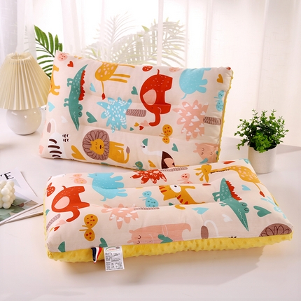 91家纺网 家纺一手货源 找家纺 （总） 2025卡通全棉豆豆绒枕头枕芯纯棉豆豆绒AB版成人儿童家用护颈枕