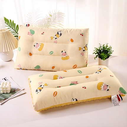 91家纺网 家纺一手货源 找家纺 （总） 2025卡通全棉豆豆绒枕头枕芯纯棉豆豆绒AB版成人儿童家用护颈枕