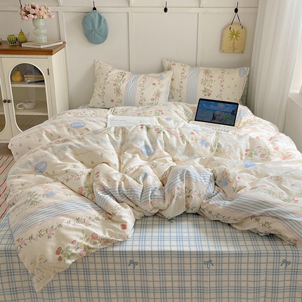 91家纺网 家纺一手货源 找家纺 （总）瑞莱 2025春季全棉印花萌趣系列四件套