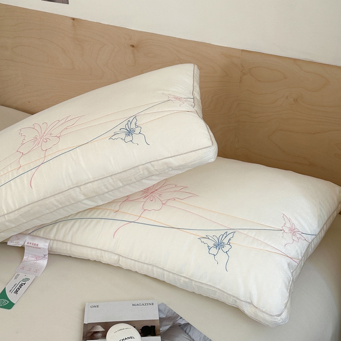 91家纺网 家纺一手货源 找家纺 （总）伟邦枕芯 2025新款蚕丝蝶梦枕枕头枕芯