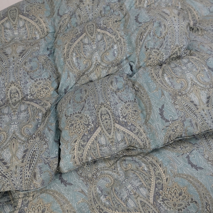 91家纺网 家纺一手货源 找家纺 卡迪亚家纺 2025新款米兰达白鹅被469羽魅系列被子被芯 羽魅蓝