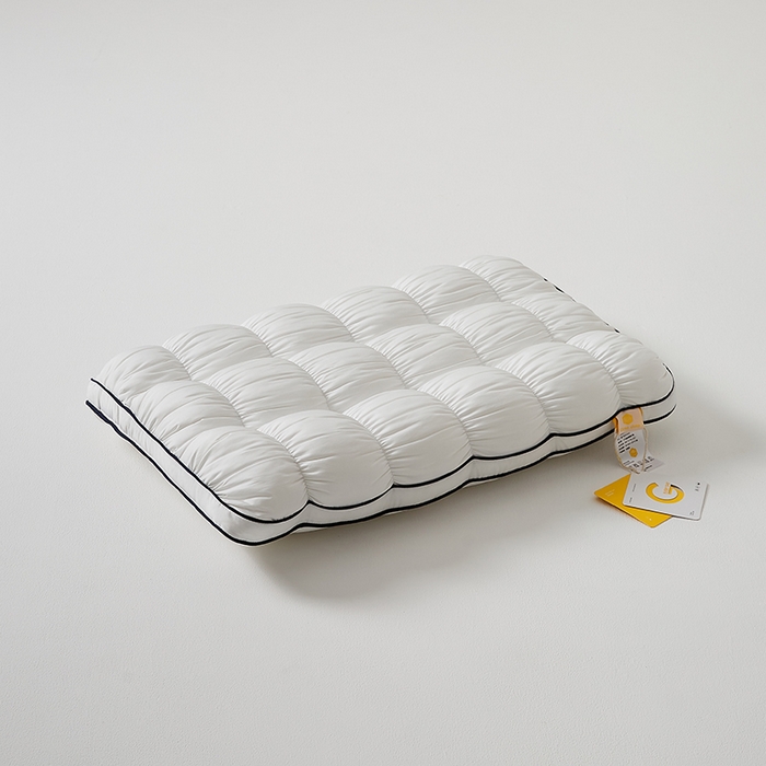 91家纺网 家纺一手货源 找家纺 微枕芯 2025新款法式云朵面包枕枕头枕芯48*74cm±2cm 法式云朵面包枕-白色