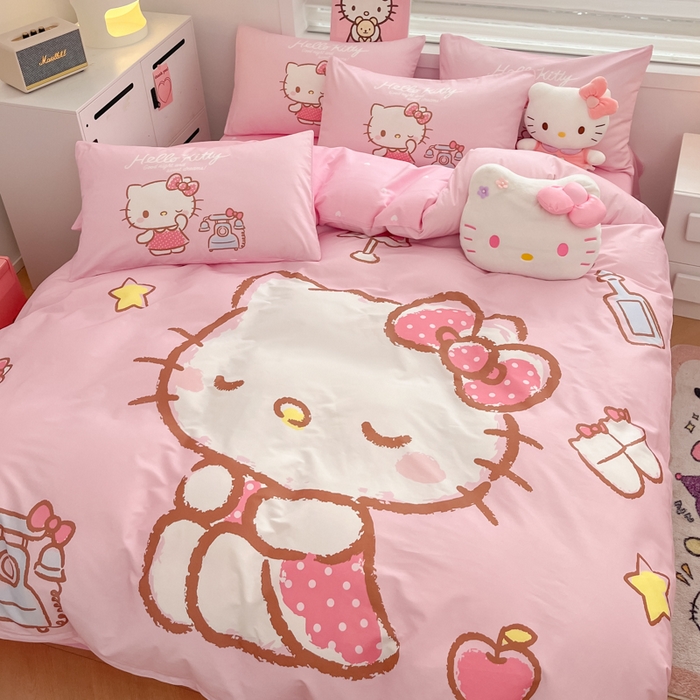 91家纺网 家纺一手货源 找家纺 （总）暮思家居 2025新款正版授权三丽鸥大阪全棉数码印花纯棉四件套（第三批）