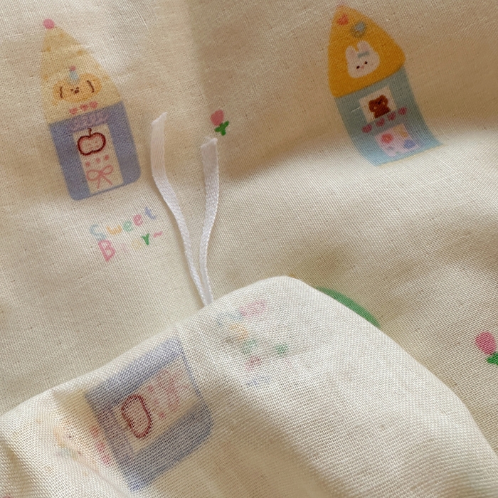 91家纺网 家纺一手货源 找家纺 雅居纺家纺 2025新款全棉双层纱四件套 铅笔屋