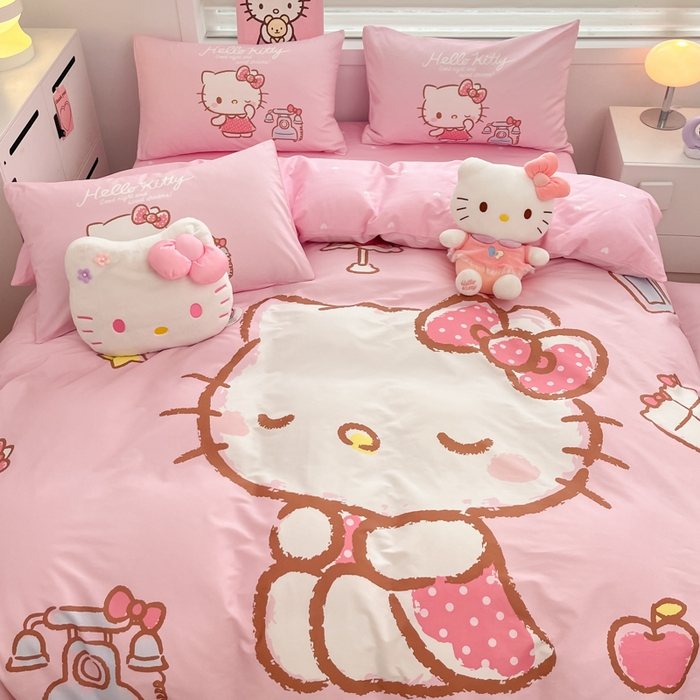 91家纺网 家纺一手货源 找家纺 （总）暮思家居 2025新款正版授权三丽鸥大阪全棉数码印花纯棉四件套（第三批）