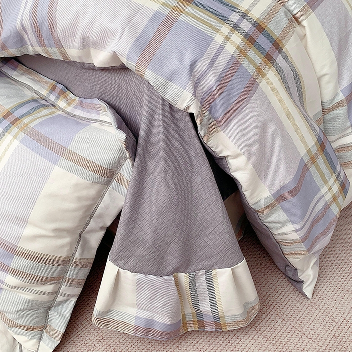 91家纺网 家纺一手货源 找家纺 2025新款亲肤舒适小清新全棉四件套小号标准都有 青春格调