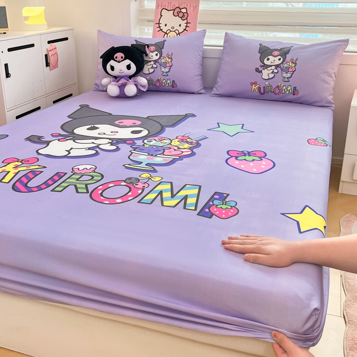 91家纺网 家纺一手货源 找家纺 （总）暮思家居 2025新款正版授权三丽鸥大阪全棉数码印花纯棉单品床笠（第二批）