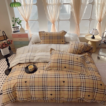 91家纺网 家纺一手货源 找家纺 （总）2025新款亲肤舒适小清新全棉四件套