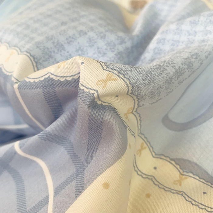 91家纺网 家纺一手货源 找家纺 2025新款亲肤舒适小清新全棉四件套小号标准都有 宠物城