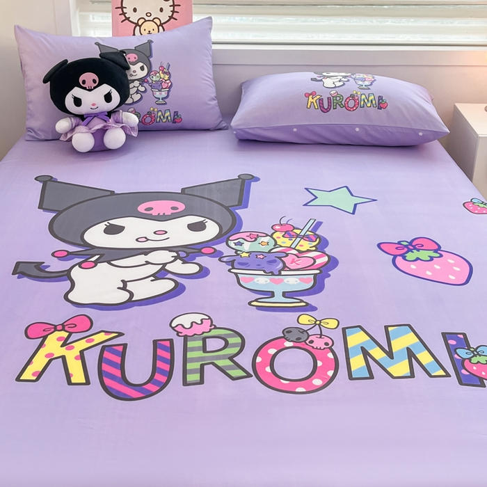 91家纺网 家纺一手货源 找家纺 （总）暮思家居 2025新款正版授权三丽鸥大阪全棉数码印花纯棉单品床笠（第二批）