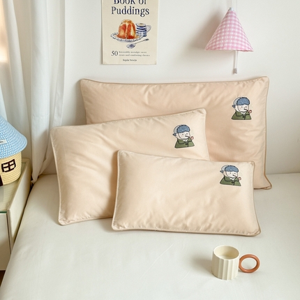 91家纺网 家纺一手货源 找家纺 （总）北鸣有鱼枕芯馆 2025新款50支双股全棉磨毛世界名画插画系列枕套