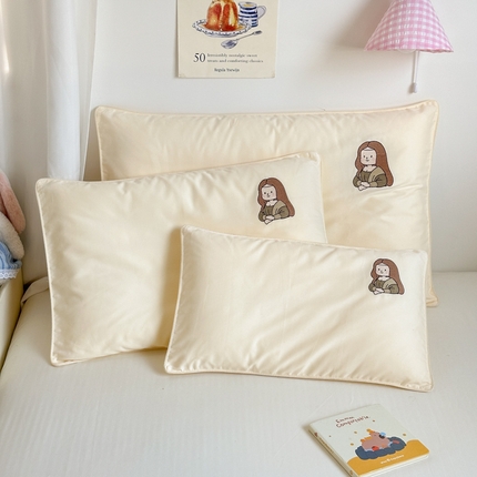 91家纺网 家纺一手货源 找家纺 （总）北鸣有鱼枕芯馆 2025新款50支双股全棉磨毛世界名画插画系列枕套