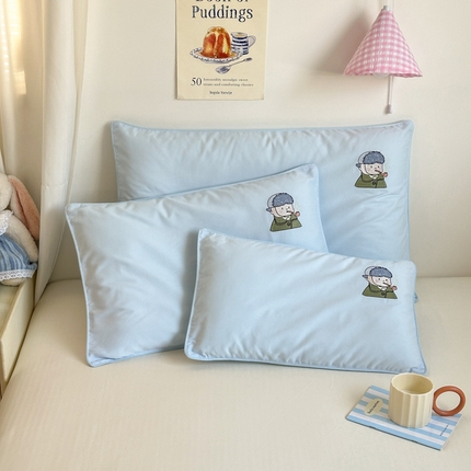 91家纺网 家纺一手货源 找家纺 （总）北鸣有鱼枕芯馆 2025新款50支双股全棉磨毛世界名画插画系列枕套