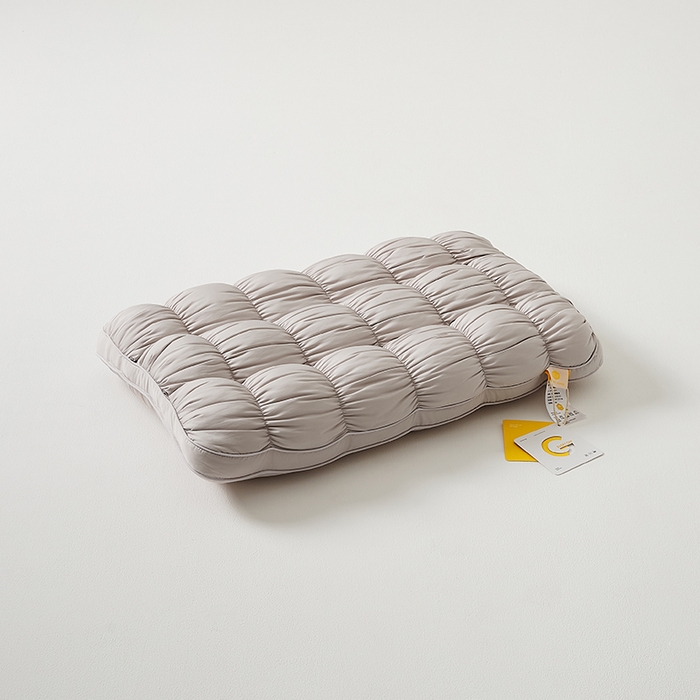 91家纺网 家纺一手货源 找家纺 微枕芯 2025新款法式云朵面包枕枕头枕芯48*74cm±2cm 法式云朵面包枕-灰色