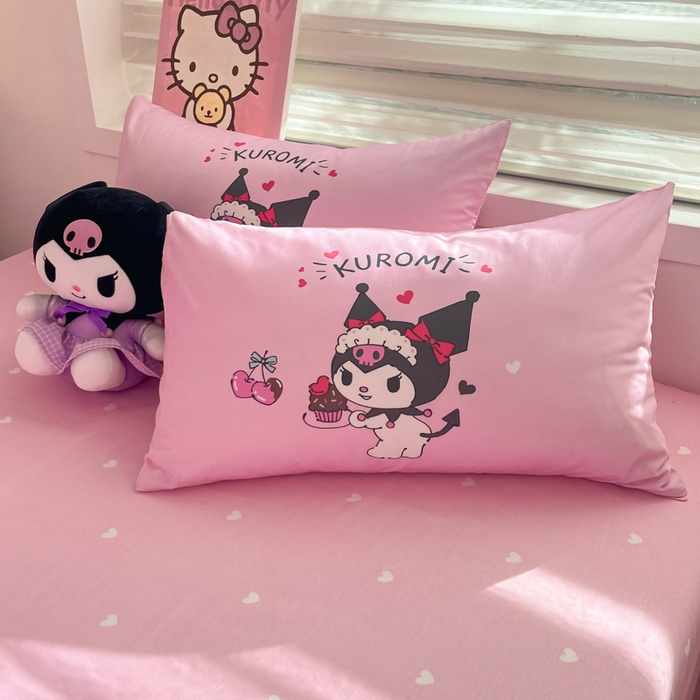 91家纺网 家纺一手货源 找家纺 暮思家居 2025新款正版授权三丽鸥大阪全棉数码印花纯棉四件套（第三批） 大版-美味库洛米