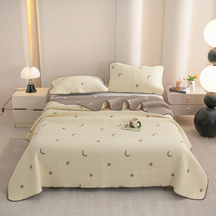 手艺人2025新款A类宝宝四季全棉提花双面可铺盖床盖榻榻米炕盖炕垫盖毯AC01-AC10 AC02米