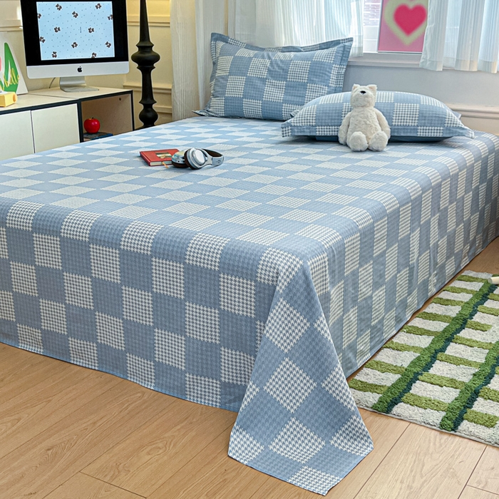 91家纺网 家纺一手货源 找家纺 2025新款全棉印花小清新单品系列-单床单 普罗旺斯