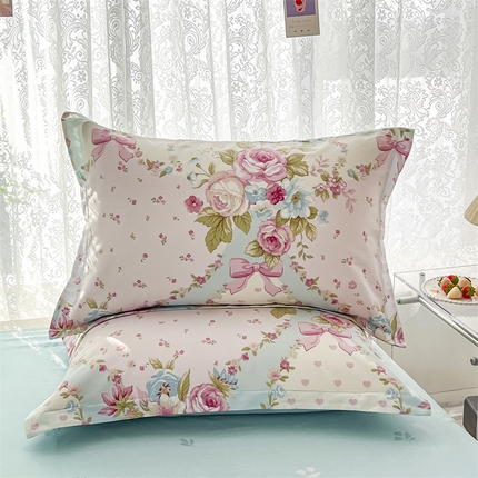 91家纺网 家纺一手货源 找家纺 （总1）卓越 工厂直营新款128*68全棉印花斜纹单枕套