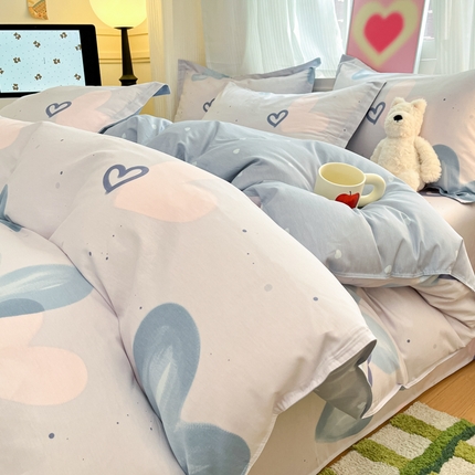 91家纺网 家纺一手货源 找家纺 （总）2025新款全棉印花小清新单品系列-单被套(提供买家秀）