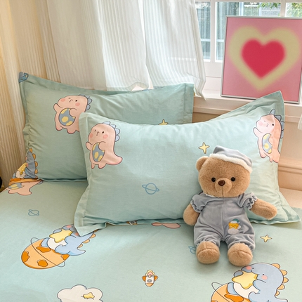 91家纺网 家纺一手货源 找家纺 （总）2025新款全棉印花小清新单品系列-单枕套