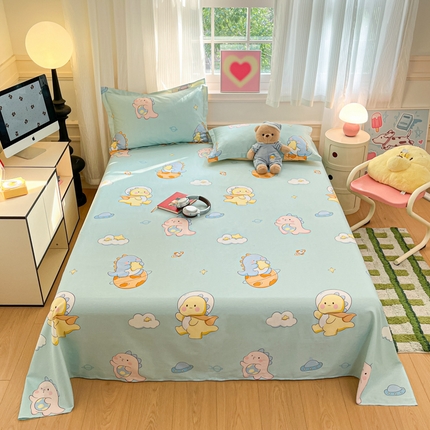 91家纺网 家纺一手货源 找家纺 （总）2025新款全棉印花小清新单品系列-单床单