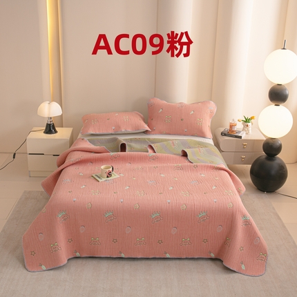 91家纺网 家纺一手货源 找家纺 （总）手艺人2025新款A类宝宝四季全棉提花双面可铺盖床盖榻榻米炕盖炕垫盖毯AC01-AC10