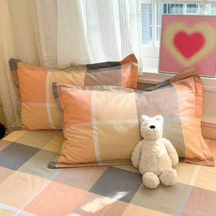 91家纺网 家纺一手货源 找家纺 （总）2025新款全棉印花小清新单品系列-单枕套