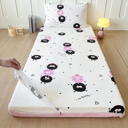 91家纺网 家纺一手货源 找家纺 （总）2025新款AB双面学生宿舍床垫套