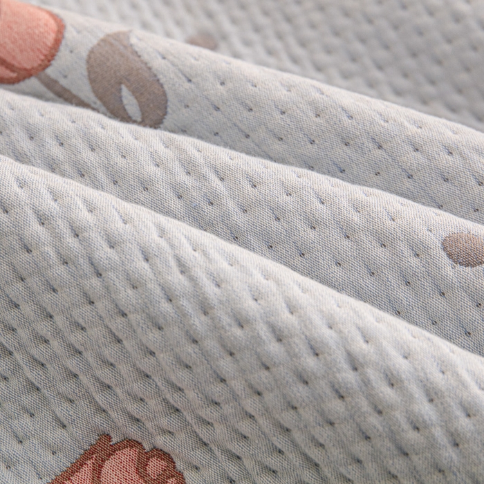 91家纺网 家纺一手货源 找家纺 手艺人2025新款A类宝宝四季全棉提花双面可铺盖床盖榻榻米炕盖炕垫盖毯AC01-AC10 AC01灰