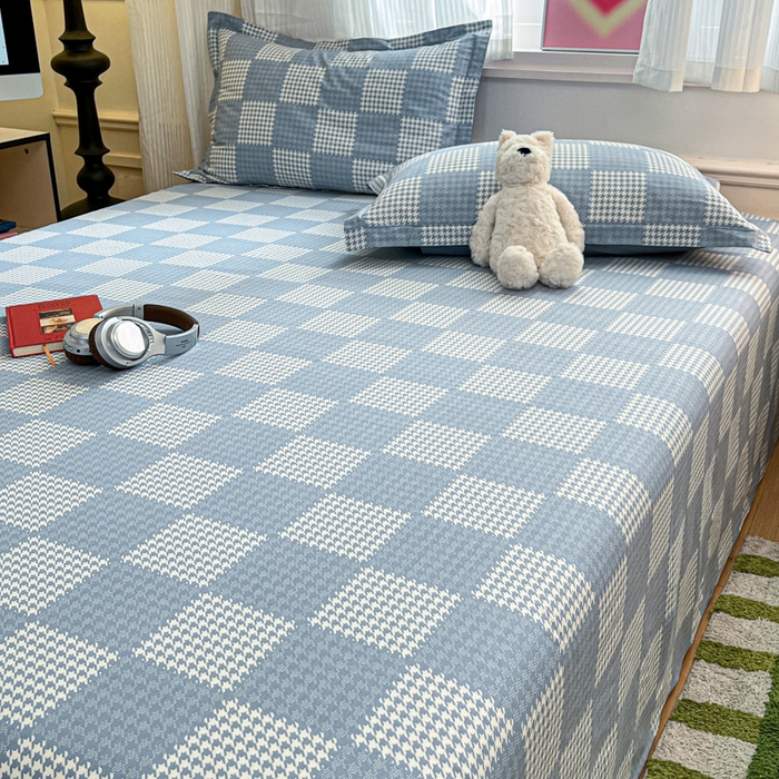 91家纺网 家纺一手货源 找家纺 2025新款全棉印花小清新单品系列-单床单 普罗旺斯