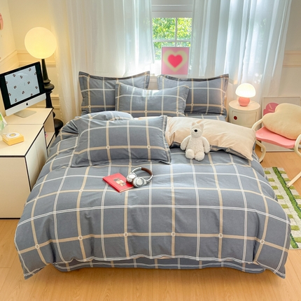 2025新款全棉印花小清新单品系列-四件套（提供买家秀） 米拉