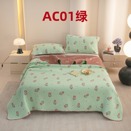 91家纺网 家纺一手货源 找家纺 （总）手艺人2025新款A类宝宝四季全棉提花双面可铺盖床盖榻榻米炕盖炕垫盖毯AC01-AC10