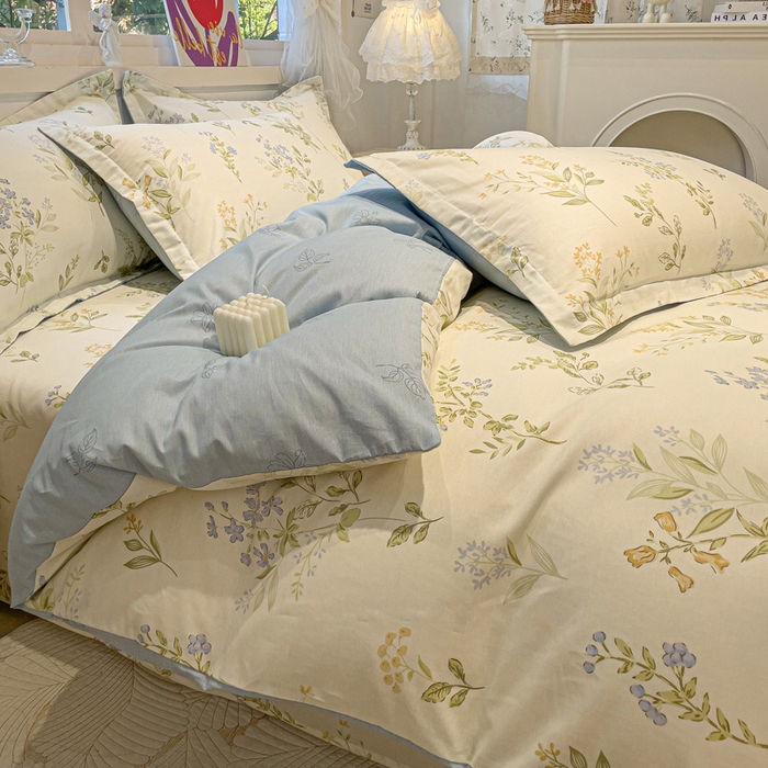 91家纺网 家纺一手货源 找家纺 （总）2025春夏新款全棉花卉系列印花单被套