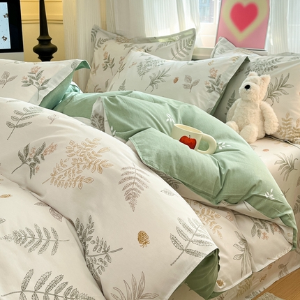 2025新款全棉印花小清新单品系列-单被套(提供买家秀） 卿卿叶语