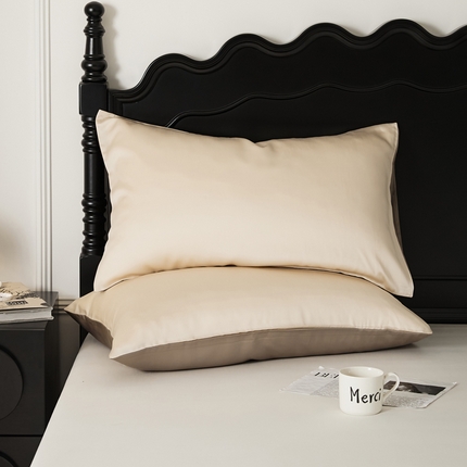 91家纺网 家纺一手货源 找家纺 （总）EH家居 2025春夏天丝纯色单枕套