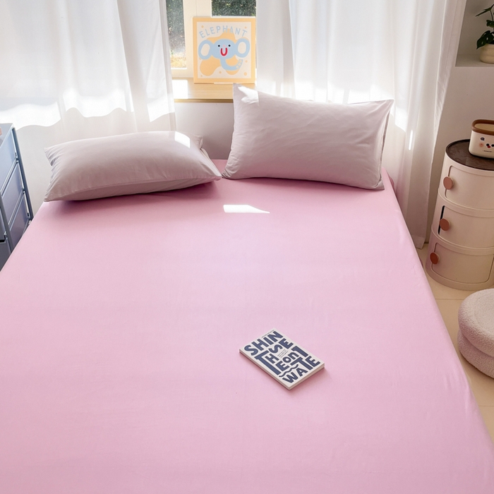 91家纺网 家纺一手货源 找家纺 泽西家纺+V17798841158发大图 2025新款A类全棉13376单品床单 芋泥紫