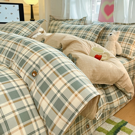 91家纺网 家纺一手货源 找家纺 （总）2025新款全棉印花小清新单品系列-单被套(提供买家秀）