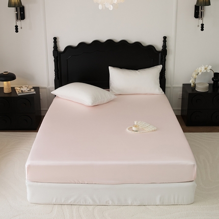 91家纺网 家纺一手货源 找家纺 （总）EH家居 2025春夏天丝纯色单床笠