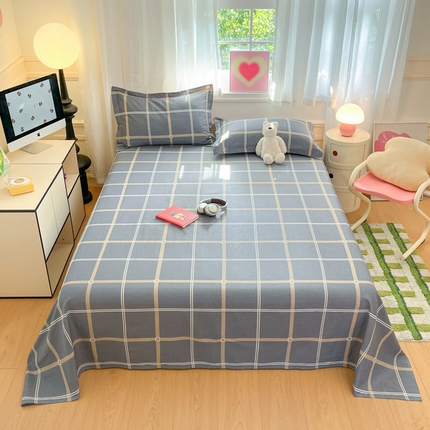 91家纺网 家纺一手货源 找家纺 （总）2025新款全棉印花小清新单品系列-单床单