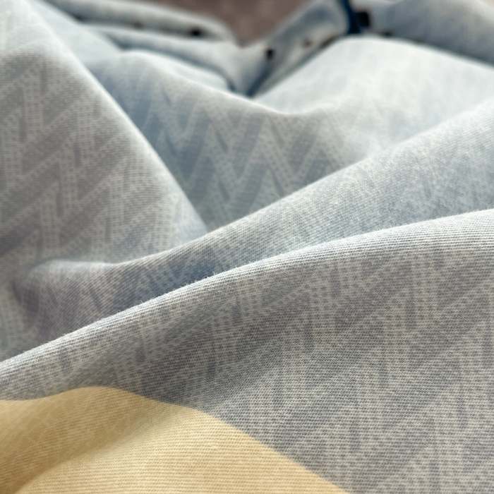 91家纺网 家纺一手货源 找家纺 西引力 2025开春新款全棉印花四件套单被套系列 莫尼兰