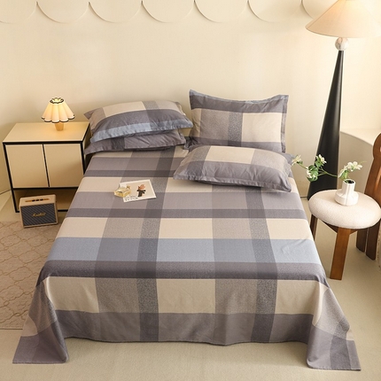 八十八家纺2025新款全棉12868系列四件套单品床单奶昔