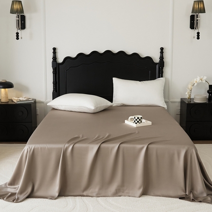 91家纺网 家纺一手货源 找家纺 （总）EH家居 2025春夏天丝纯色单床单