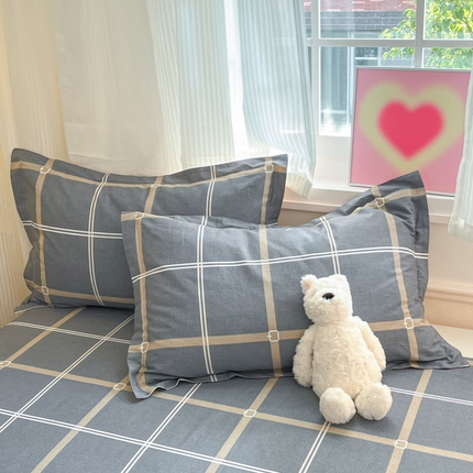 91家纺网 家纺一手货源 找家纺 （总）2025新款全棉印花小清新单品系列-单枕套